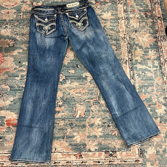 Women’s rock revival jeans, Elaina boot cut 30×33 - Picture 2 of 11